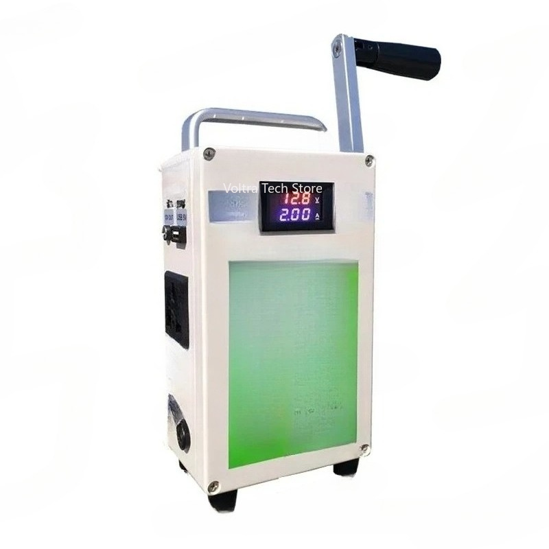 手回し発電機 携帯電話充電宝物 ハイパワー 220V 12V - Outdoor Power Generator のレビューと価格